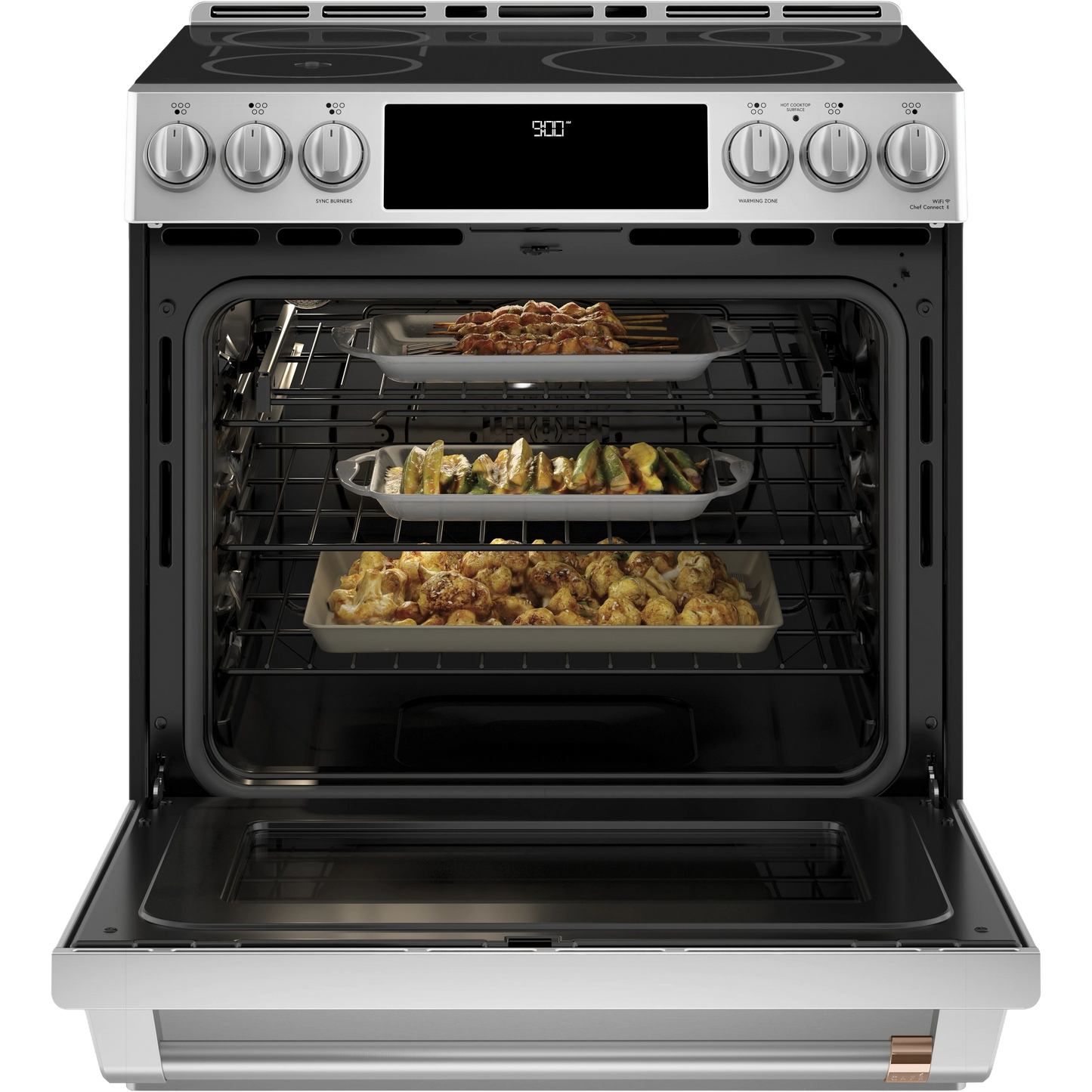 CAFÉ™ 30" Smart Slide-In, Front-Control, Induction and Convection Range with In-Oven Camera