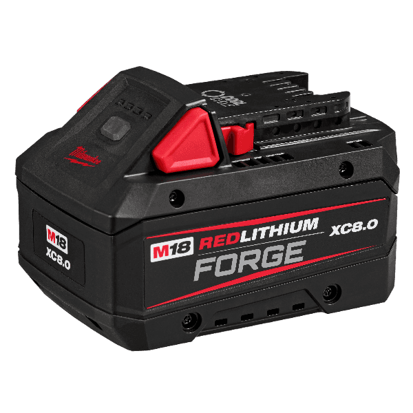 Compact cordless power tool battery with REDLITHIUM technology and XC8.0 capacity for extended runtime in tools and home improvement.