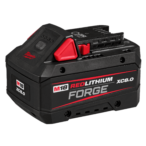 Compact cordless power tool battery with REDLITHIUM technology and XC8.0 capacity for extended runtime in tools and home improvement.