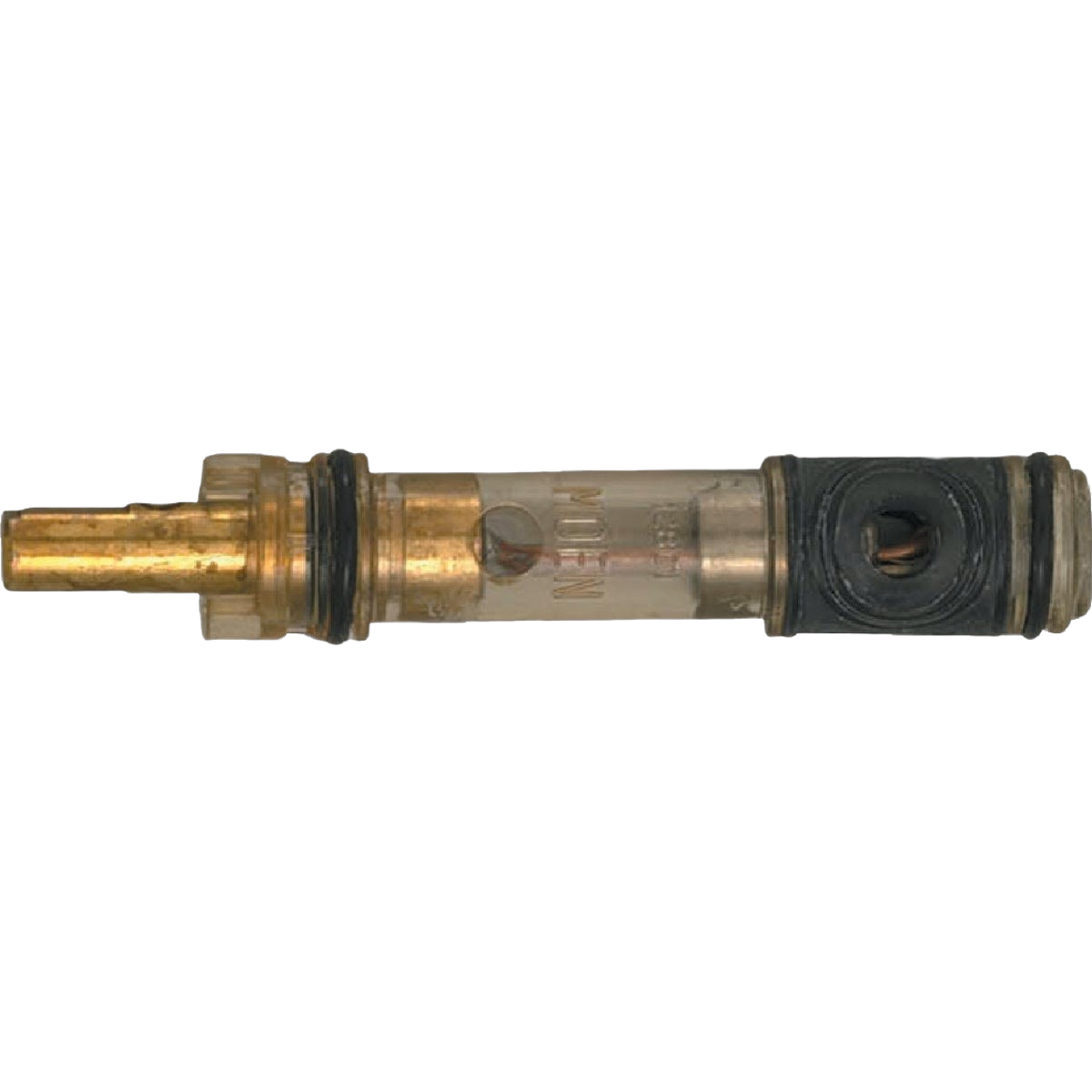 Brass and plastic faucet cartridge part for single handle fixtures in plumbing repair and faucet parts collections under $50