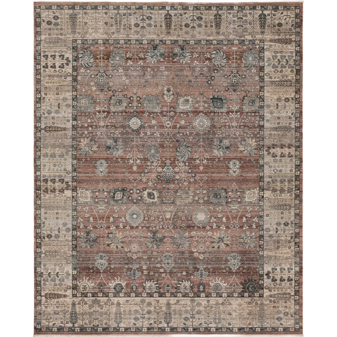 Intricate patterned area rug in muted earthy tones for Rugs & Mats and Home Decor collections
