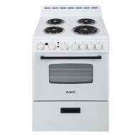 Avanti 24" Electric Range Oven with Framed Glass Door - White
