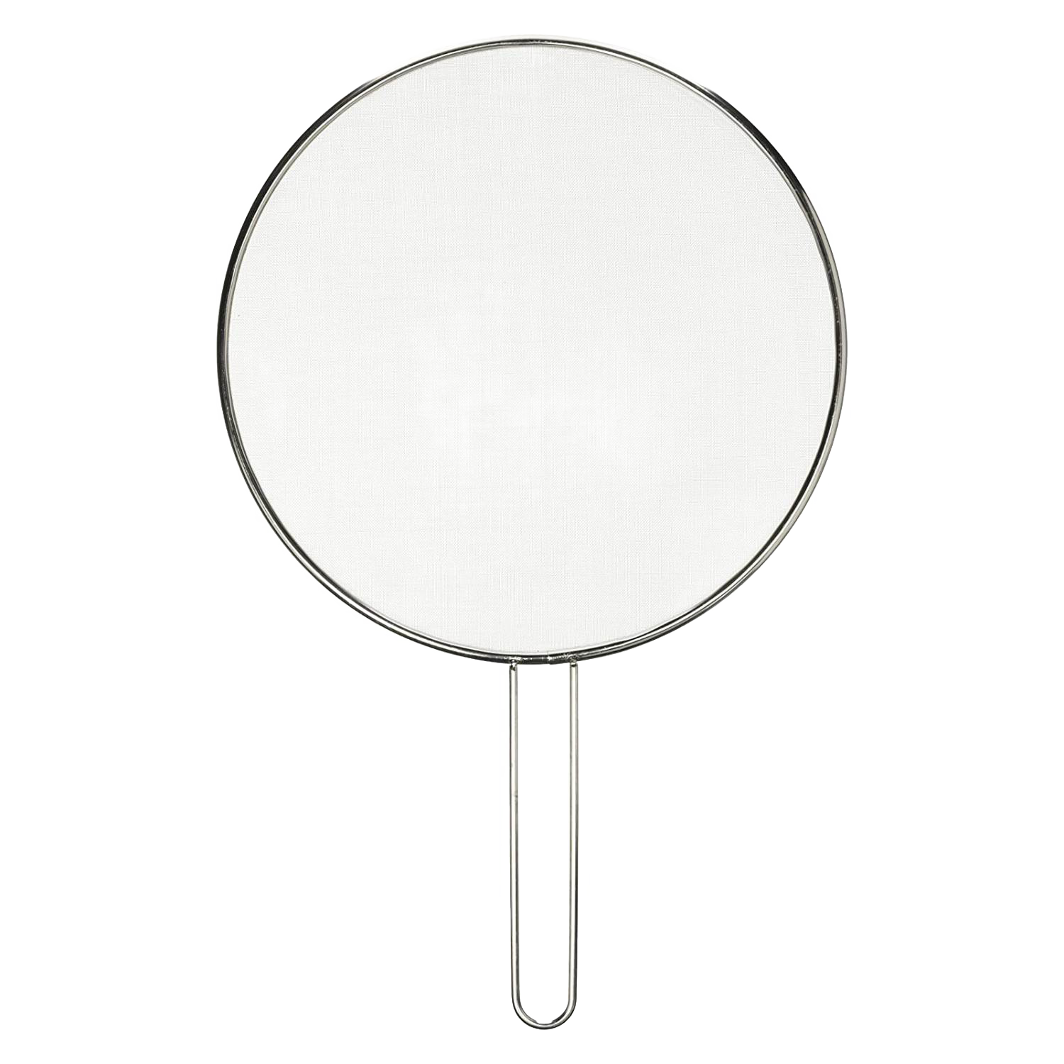 Round stainless steel splatter screen with handle for kitchen use in Kitchenware and Under $50 collections