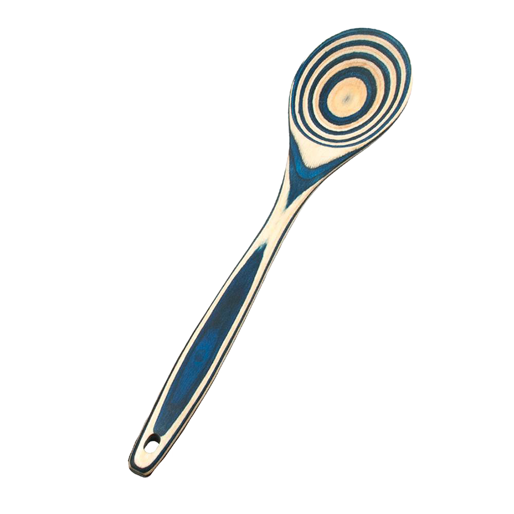 12-inch colorful bamboo pakkawood spoon with ergonomic handle for kitchenware and cooking utensils under $50 collections