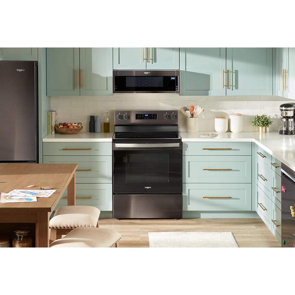 30-inch Electric Range with No Preheat Mode and Steam Clean