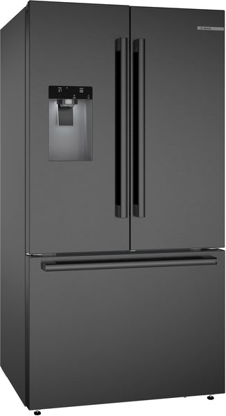 500 Series, French Door Bottom Mount Refrigerator, 36'', Black Stainless Steel