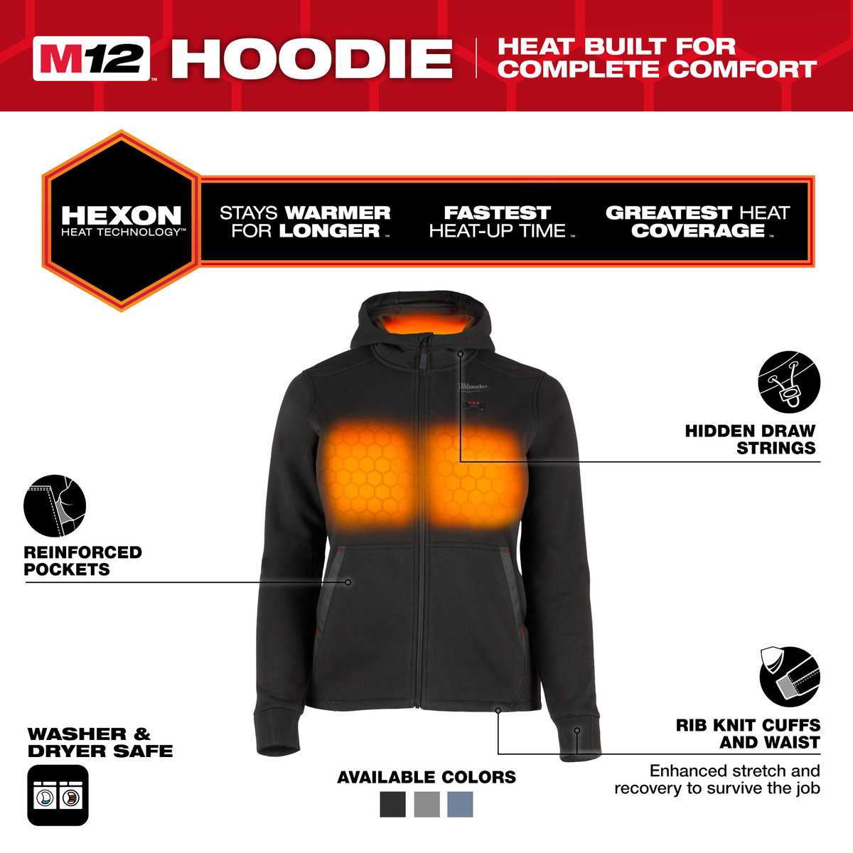 Milwaukee M12™ Women's Heated Hoodie