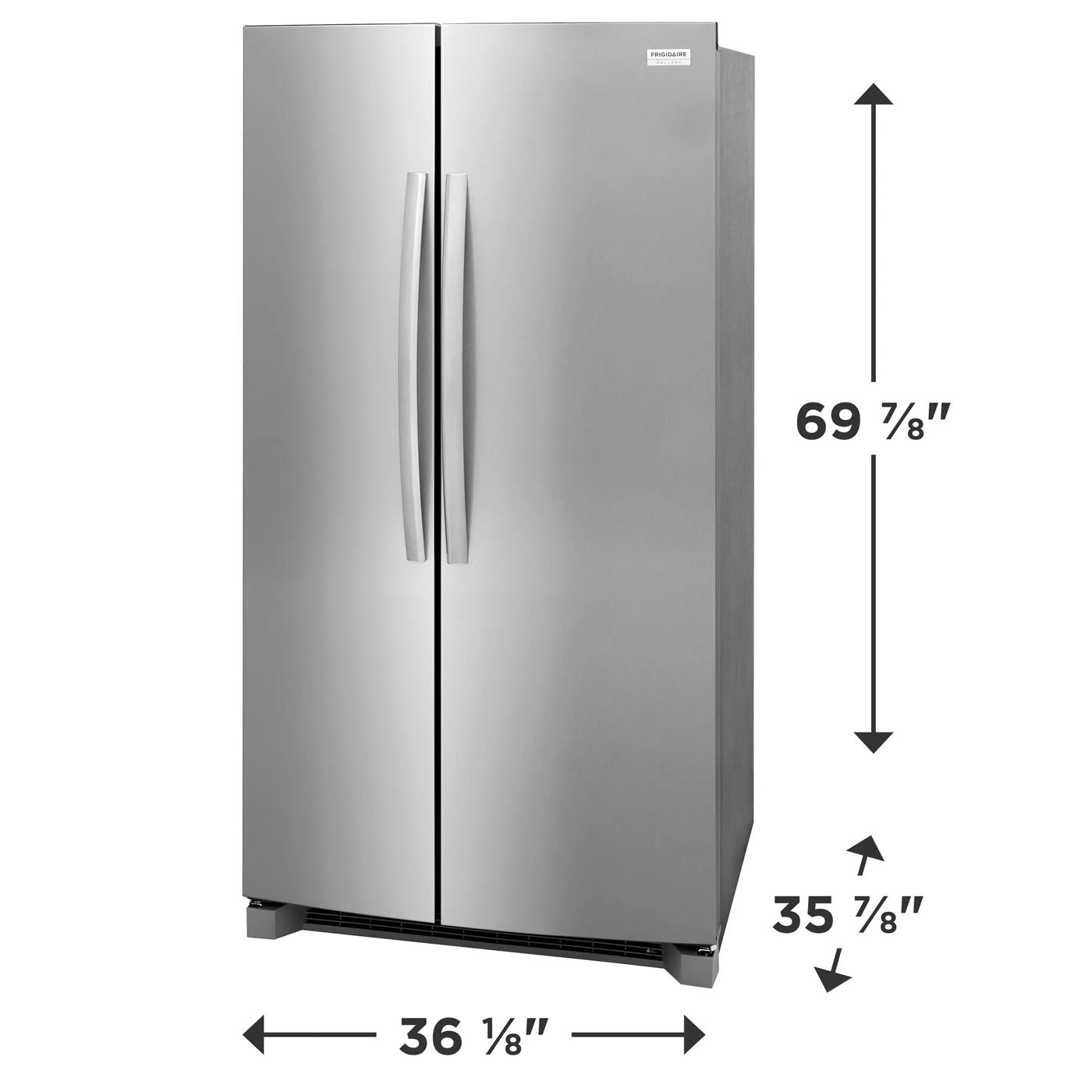26 Cu. Ft. 36" Standard Depth Side by Side Refrigerator