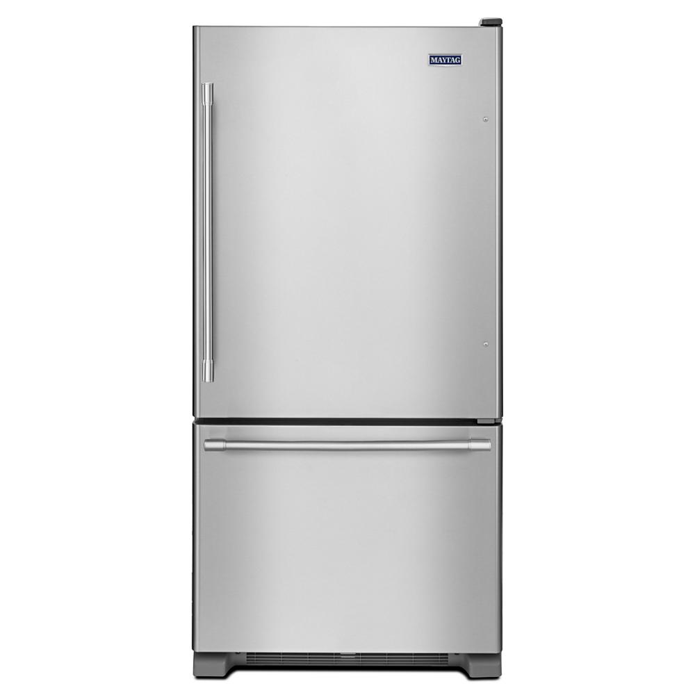 30-inch stainless steel bottom mount refrigerator with sleek handles in refrigerators and kitchen appliances collection