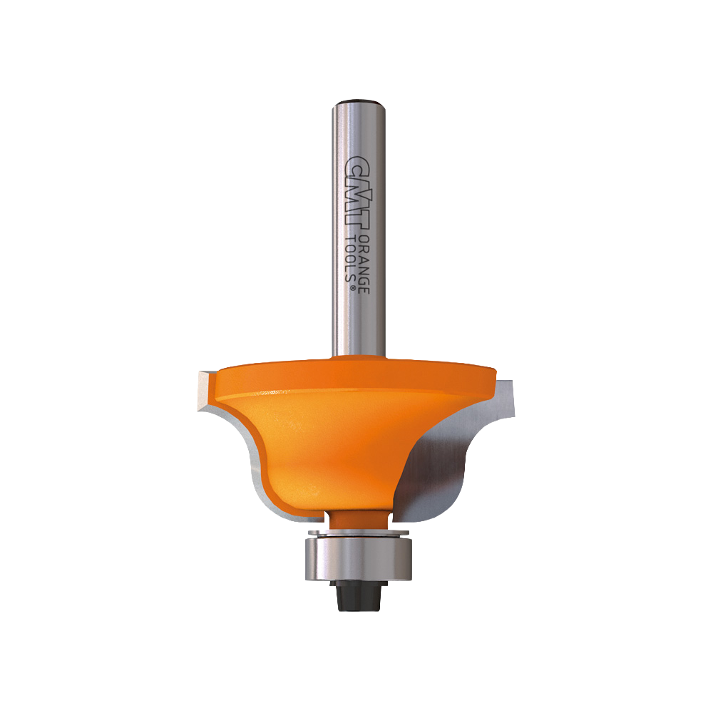 CMT Orange Tools 1-1/8” x 29/64” Roman Ogee Bit With Bearing, 1/4" Shank