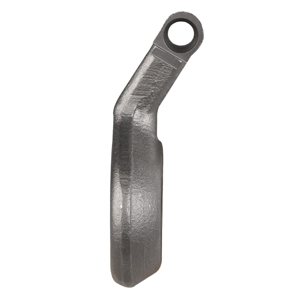 Heavy-duty through-hardened alloy steel angled pocket with mounting hole, designed for durability in Parts & Lubricants and All Products collections.