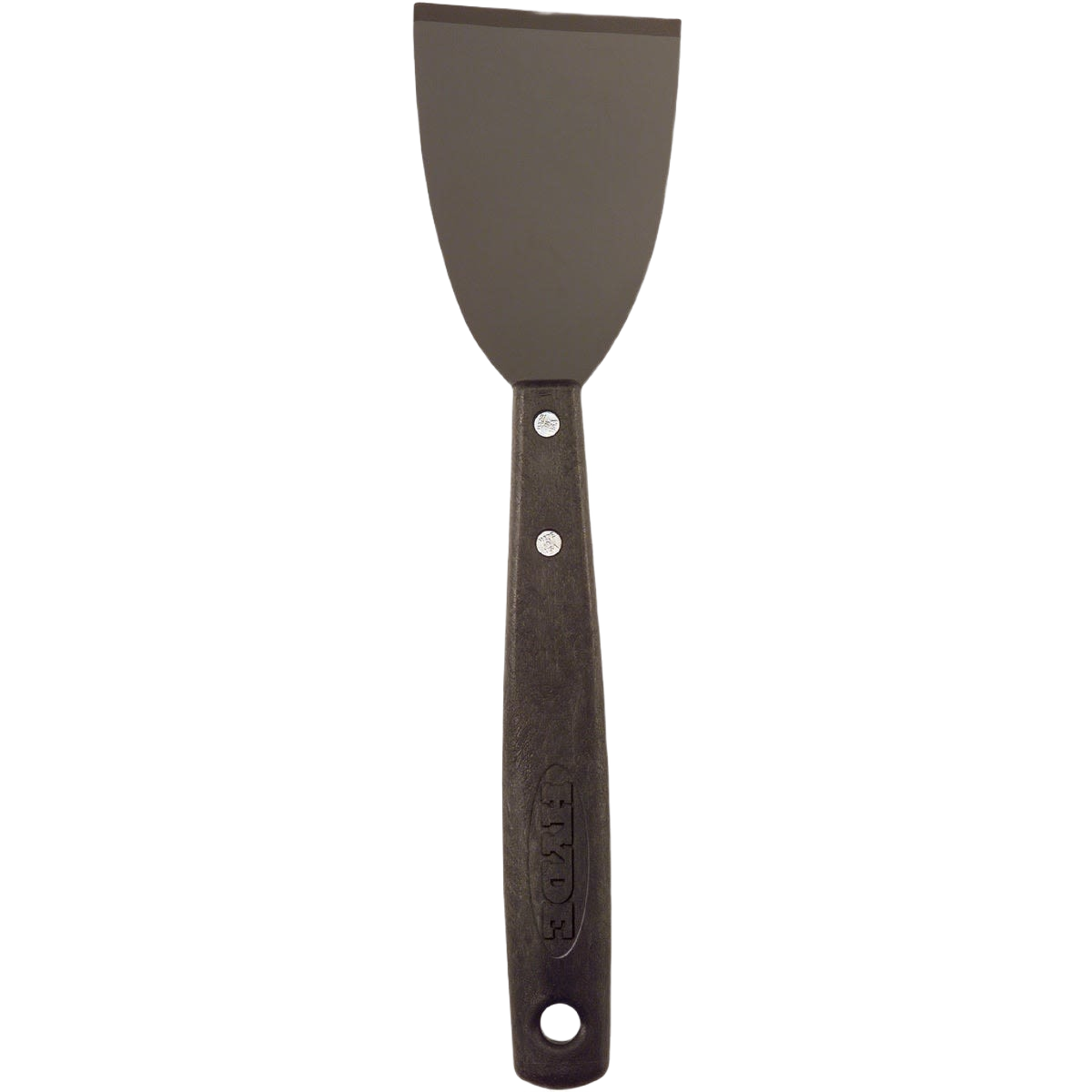 Heavy-duty chisel scraper with stiff steel blade and dark wood handle for tough paint removal in home improvement tools collection
