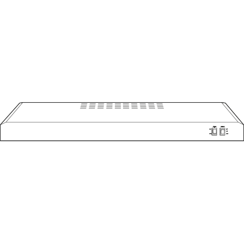 Under cabinet range hood in white with ventilation slots and simple control panel for kitchen appliances and home improvement