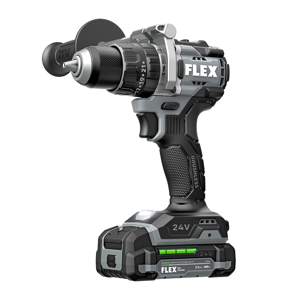 FLEX 24V 1/2" 2-Speed Hammer Drill Kit