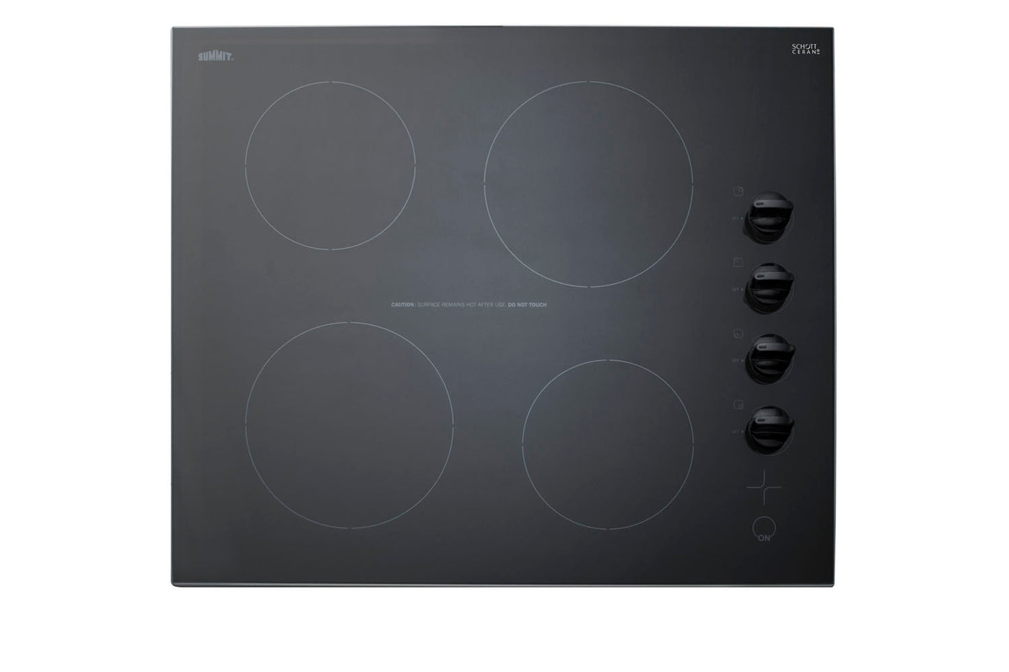 24" Wide 230V 4-Burner Radiant Cooktop