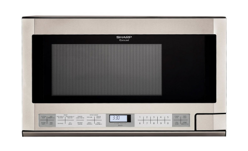 Stainless steel over-the-counter carousel microwave oven with digital controls in microwaves and kitchen appliances collection