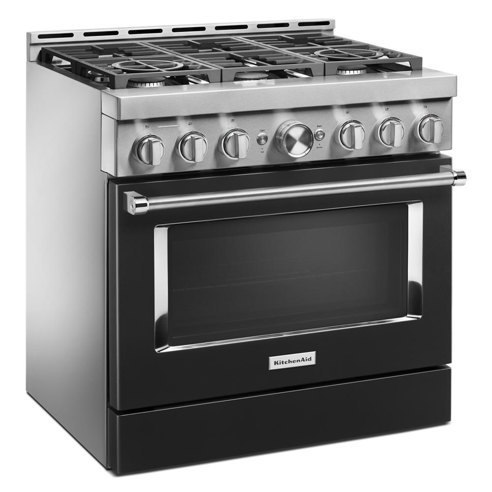 KitchenAid® 36'' Smart Commercial-Style Gas Range with 6 Burners