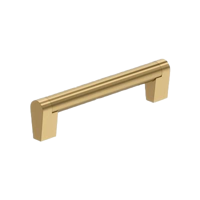 Champagne bronze cabinet pull handle with a sleek modern design for home improvement projects