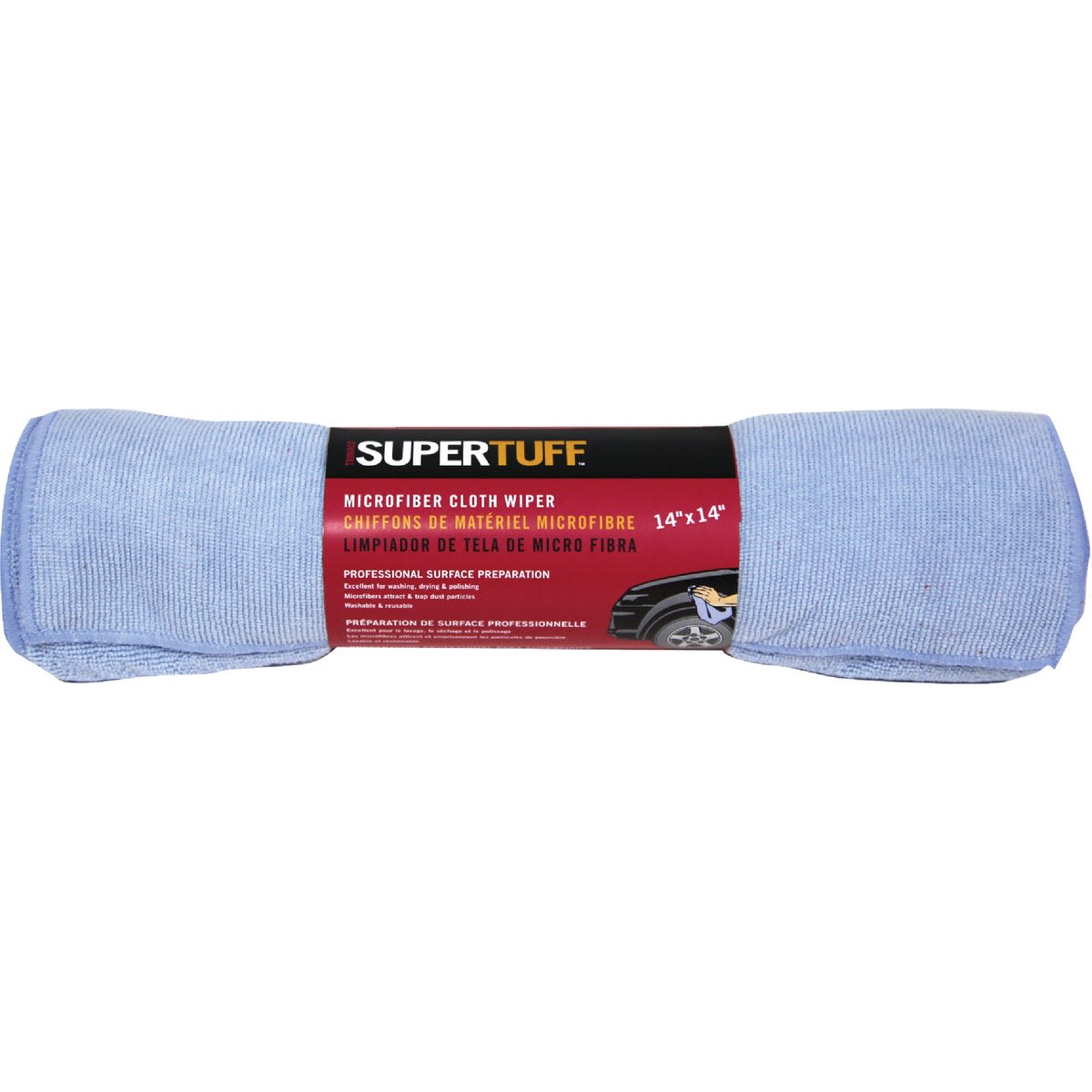 Light blue microfiber cleaning cloth roll suitable for automotive and home cleaning tools under $50 collection