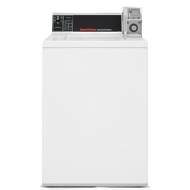 White 26-inch light commercial top load coin slide washer for laundromats in top load washers and appliances collections