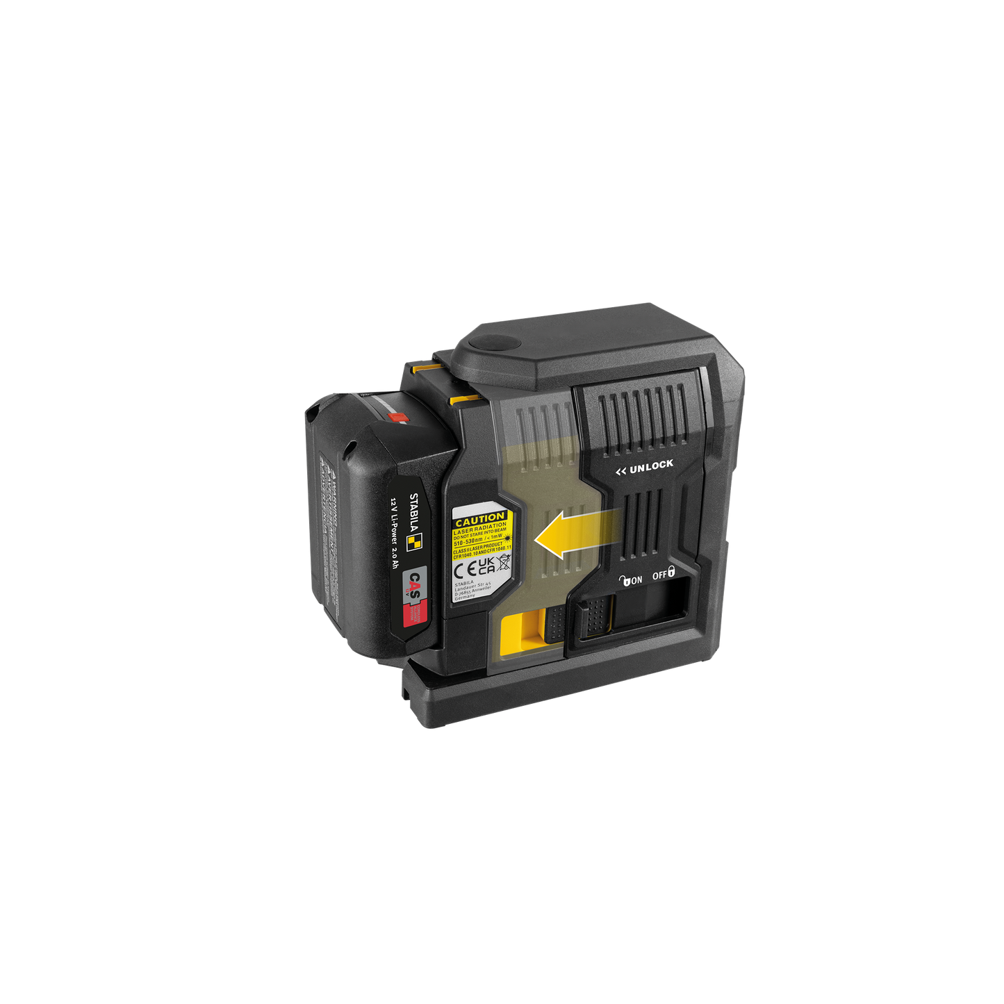 Stabila LAX 500 G Cross-line Plumb Laser, 12 V System Kit