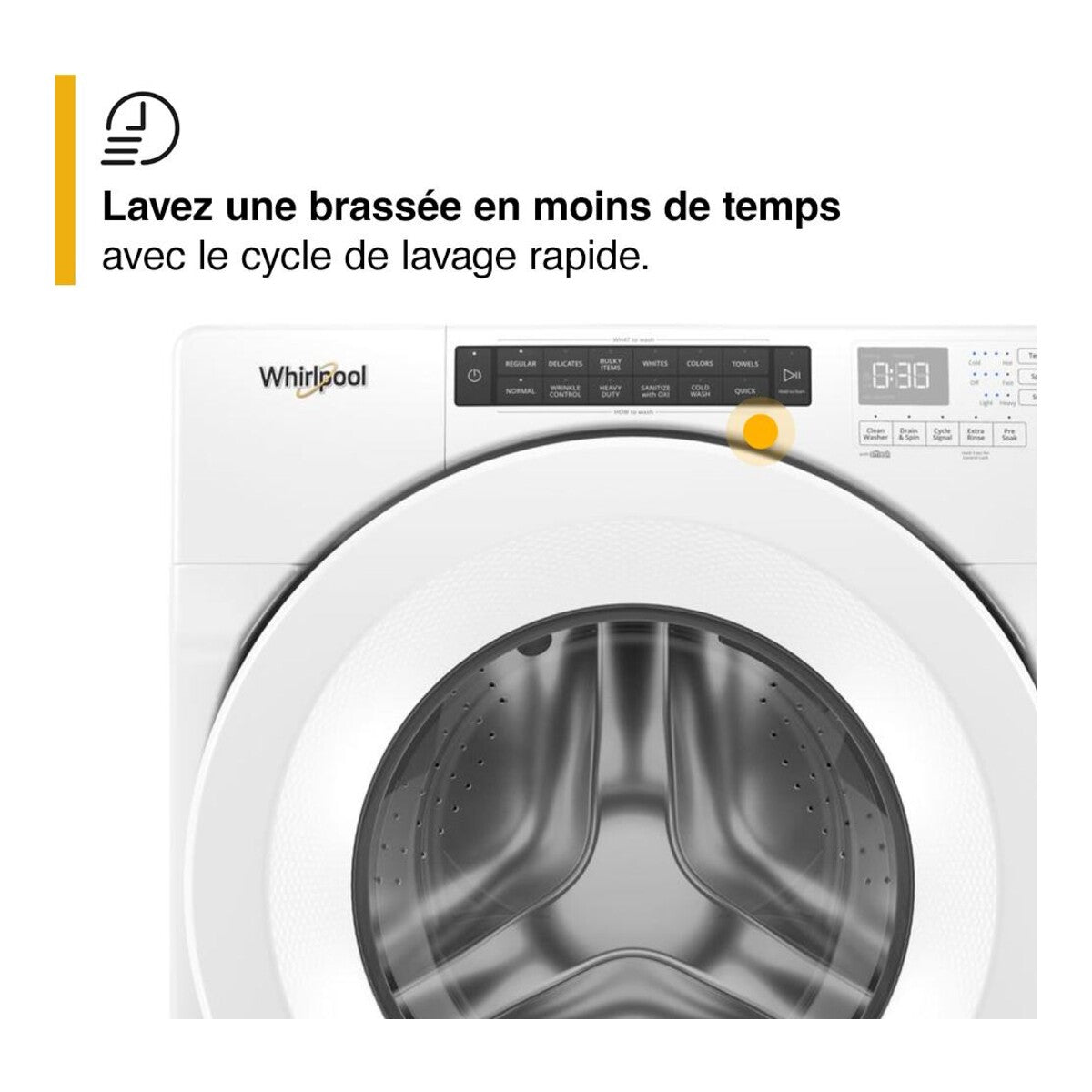 4.3 cu. ft. Closet-Depth Front Load Washer with Intuitive Controls