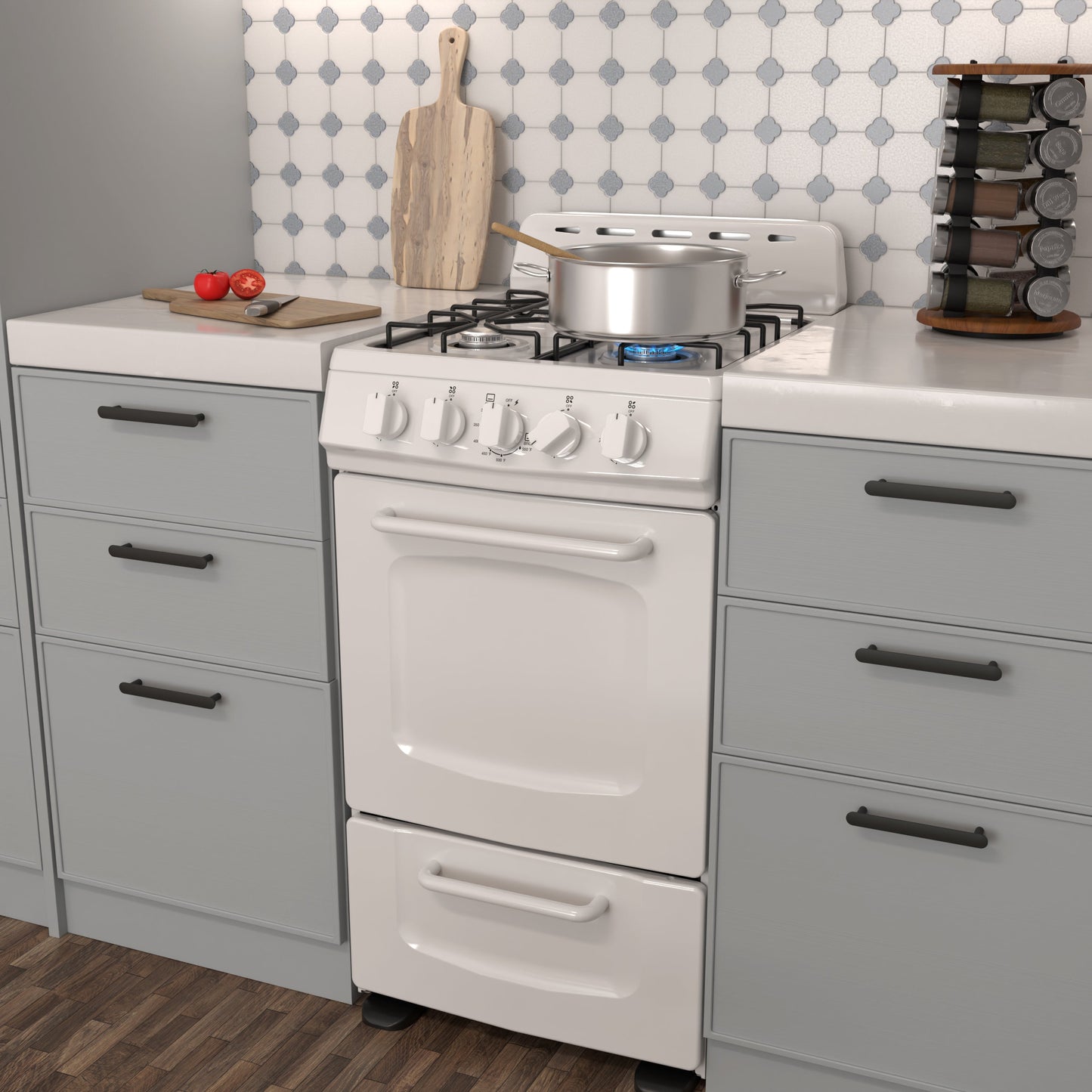 Avanti 20" Gas Range Oven - White