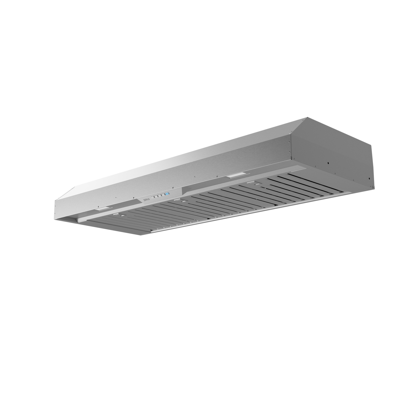 Stainless steel under-cabinet range hood with hybrid baffle filters, dual-level LED lighting, and Airflow Control Technology, featured in Range Hoods, Kitchen & Kitchenware, and Appliances collections.