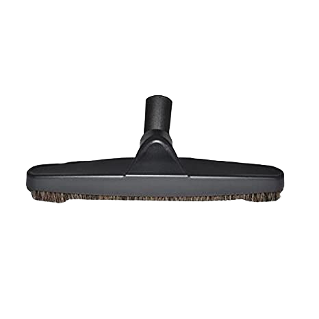 Deluxe 12-inch vacuum floor brush with soft bristles for effective dust and debris removal on hard surfaces.