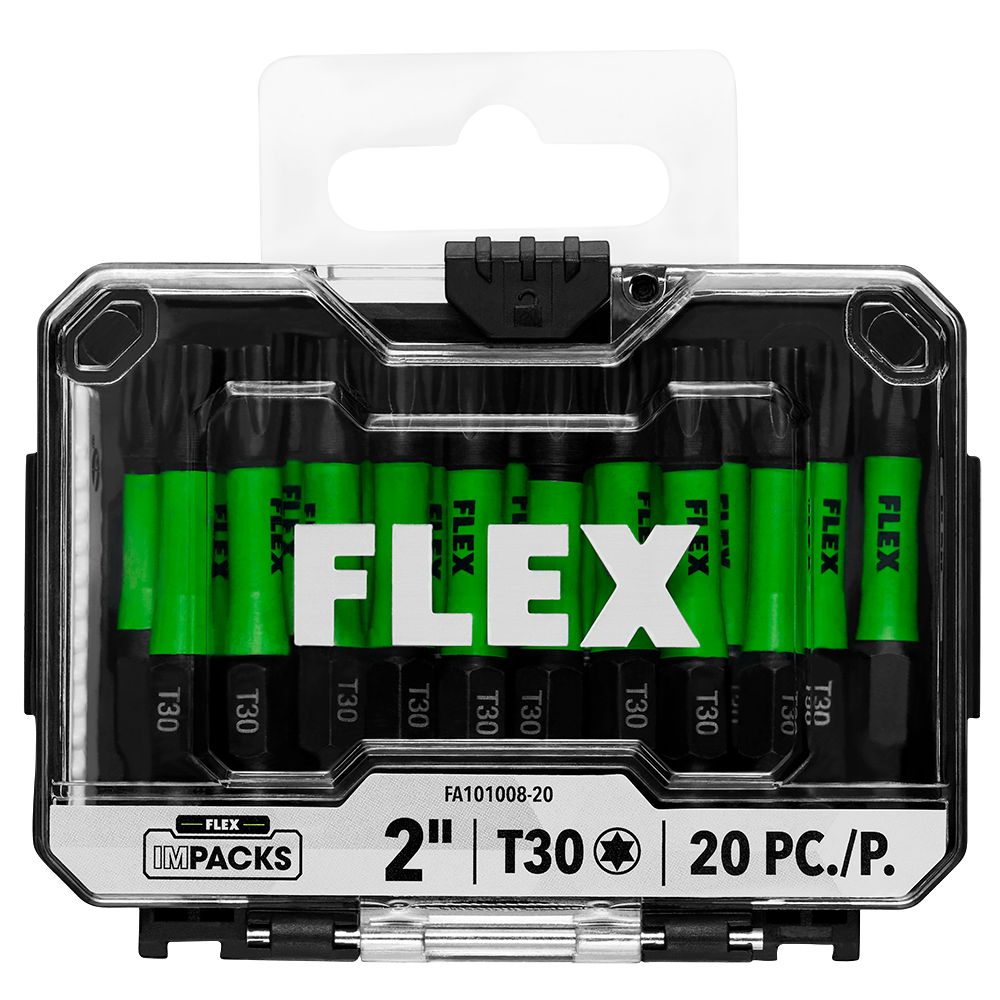 FLEX Impacks 20-Pc. 2" T30 Impact Driver Bits