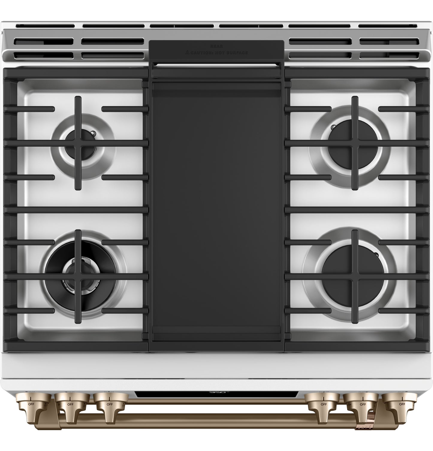 CAFÉ™ 30" Smart Slide-In, Front-Control, Dual-Fuel, Double-Oven Range with Convection