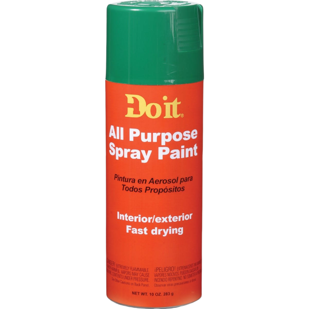 Green-capped multipurpose spray paint can for interior and exterior use in Spray Paint and Paint & Supplies collections