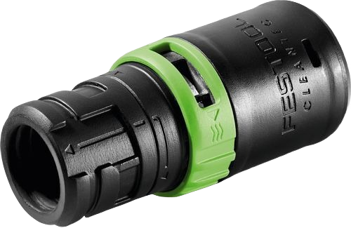 Black and green anti-static connecting sleeve for power tools with bypass feature for home improvement use