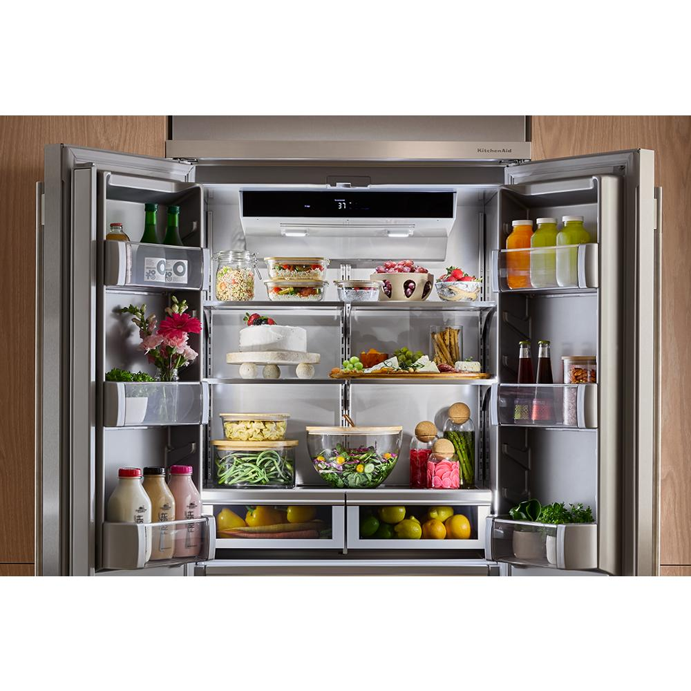 20.8 Cu. Ft. 36" Built-In French Door Bottom Mount Refrigerator with Platinum Interior