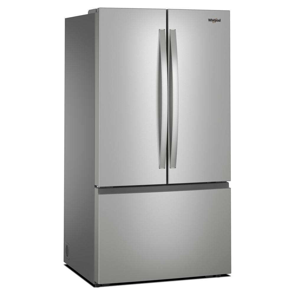Stainless steel 36-inch French door refrigerator with bottom freezer drawer from Appliances collection