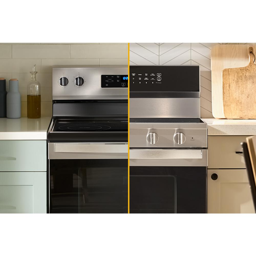 30-inch Electric Smart Range with Advanced Air Cooking Technology and WipeClean™ Coating