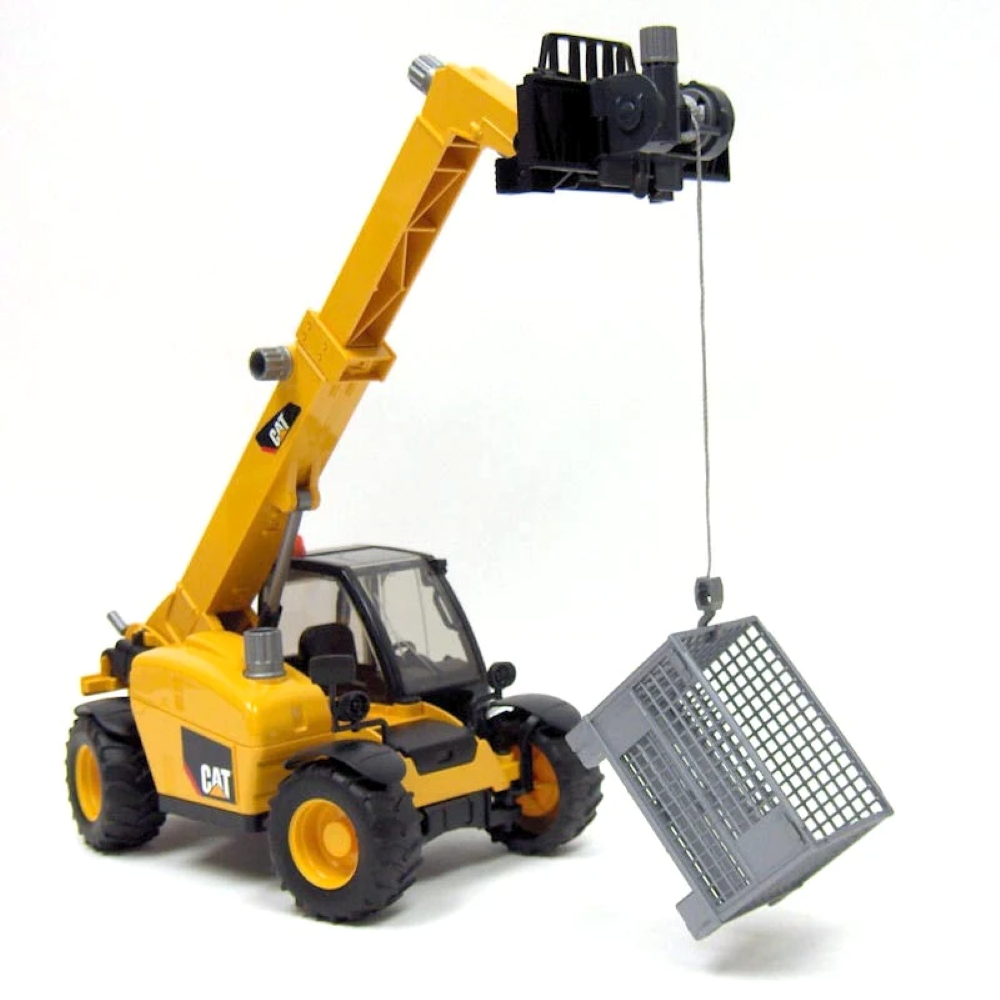 Bruder Toys 1:16 Scale Cable Winch & Front-Loader Fork Set