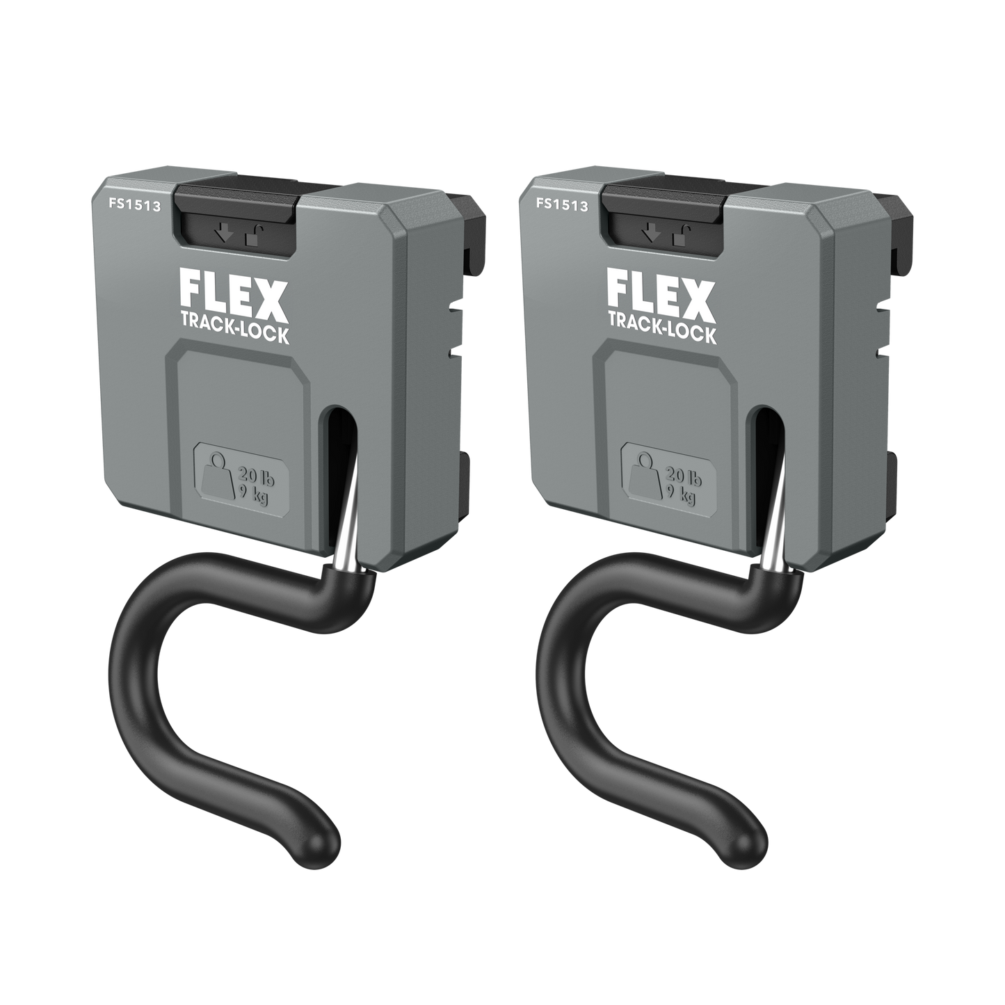 FLEX TRACK LOCK™ S-Hook, 2 Pack