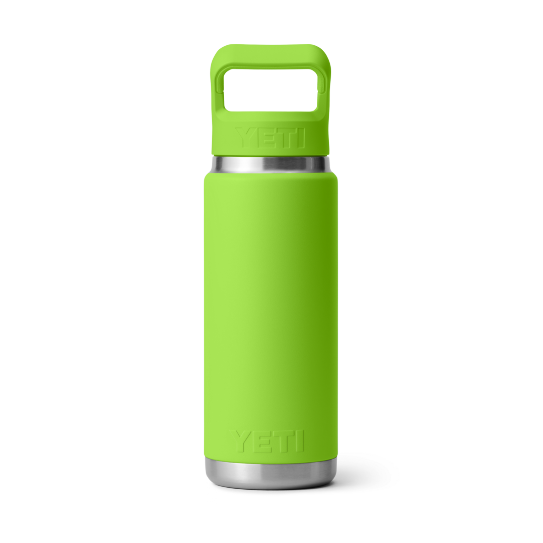 Bright green stainless steel insulated 26 oz bottle with wide handle cap from Drinkware and Kitchen & Kitchenware collections