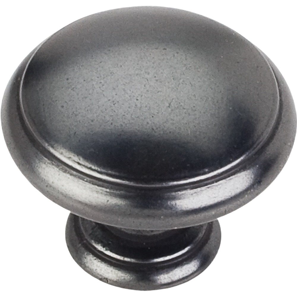 Gun metal finished cabinet knob with a modern rounded design for furniture hardware and home improvement projects under $50