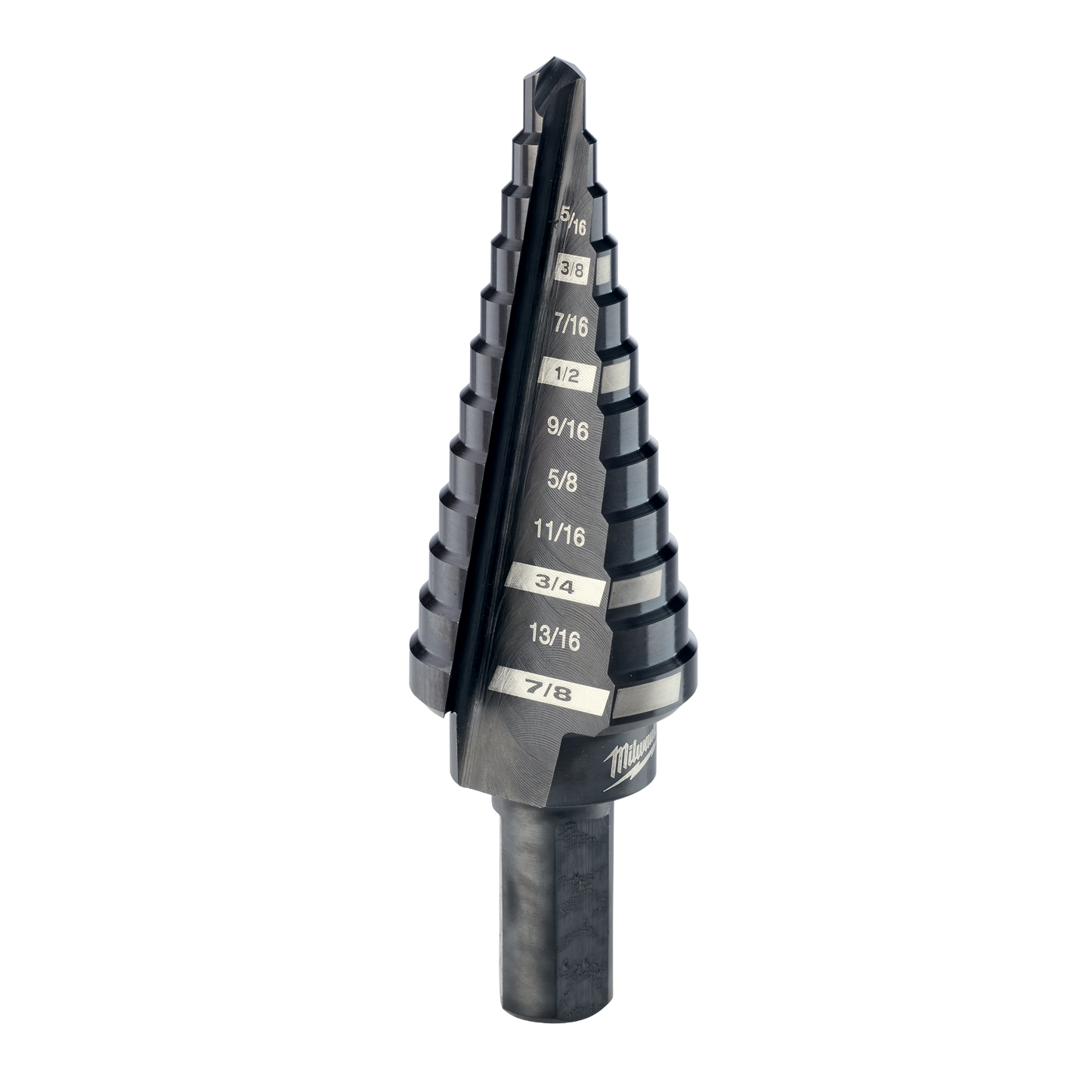 Milwaukee #4 Step Drill Bit, 3/16" - 7/8" by 1/16"