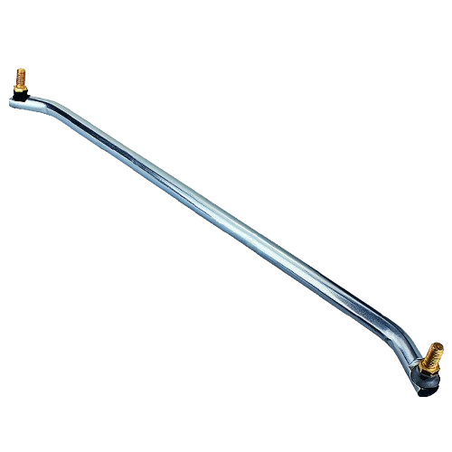 Metal tie rod assembly with threaded ends for steering and suspension repair in tools and home improvement tasks