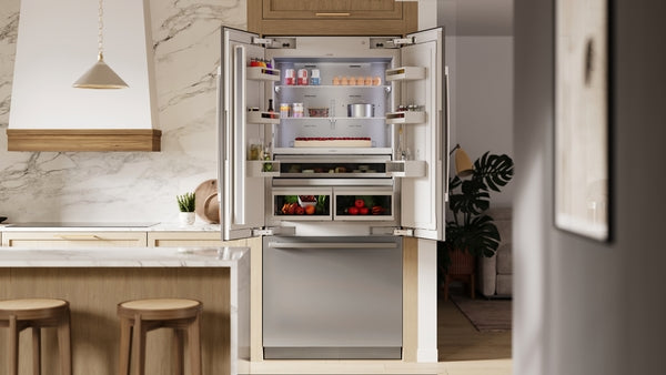 Benchmark™, Built-in Bottom Freezer Refrigerator, 36'', Softclose® Flat Hinge