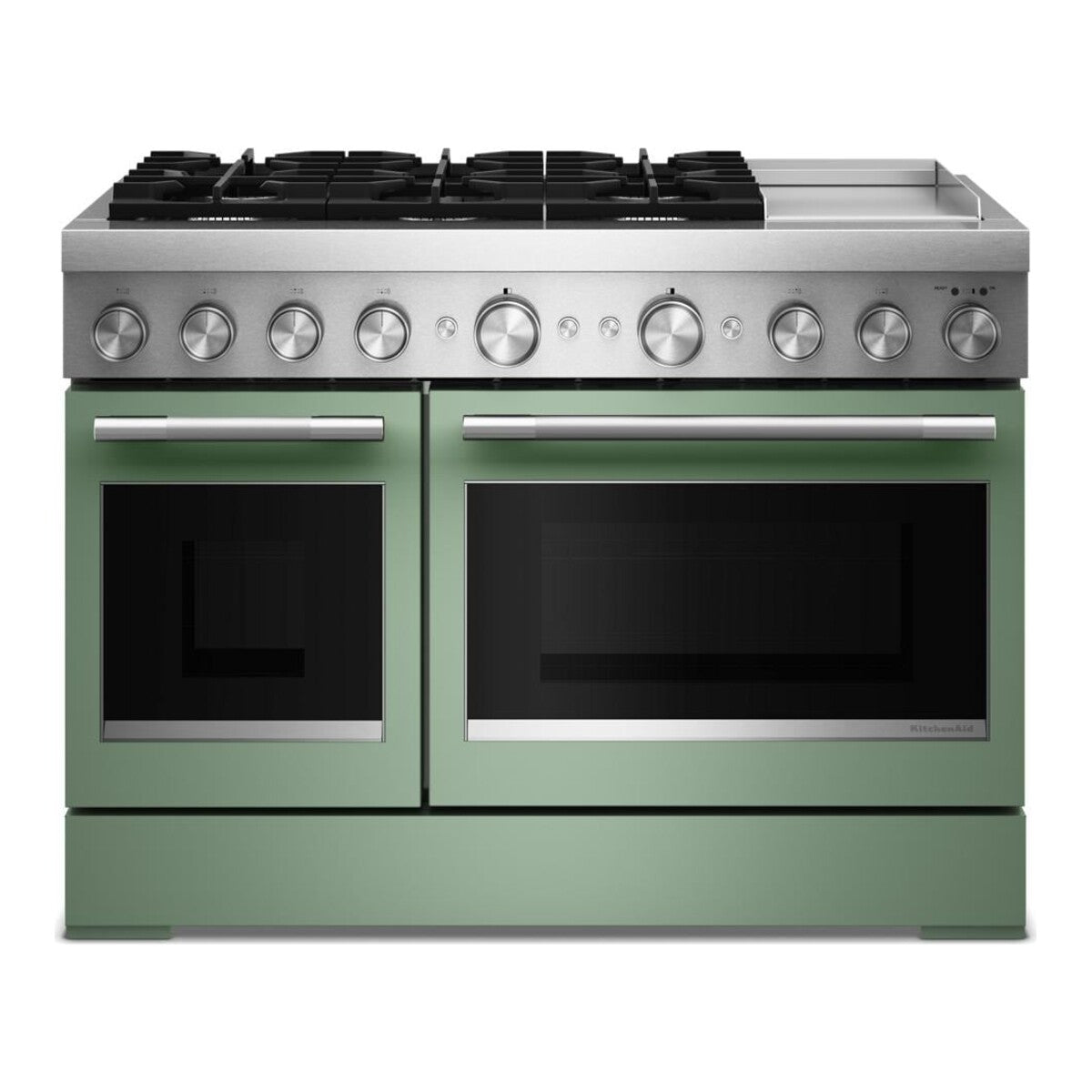 48-Inch 6 Burner Commercial-Style Dual Fuel Range with Griddle