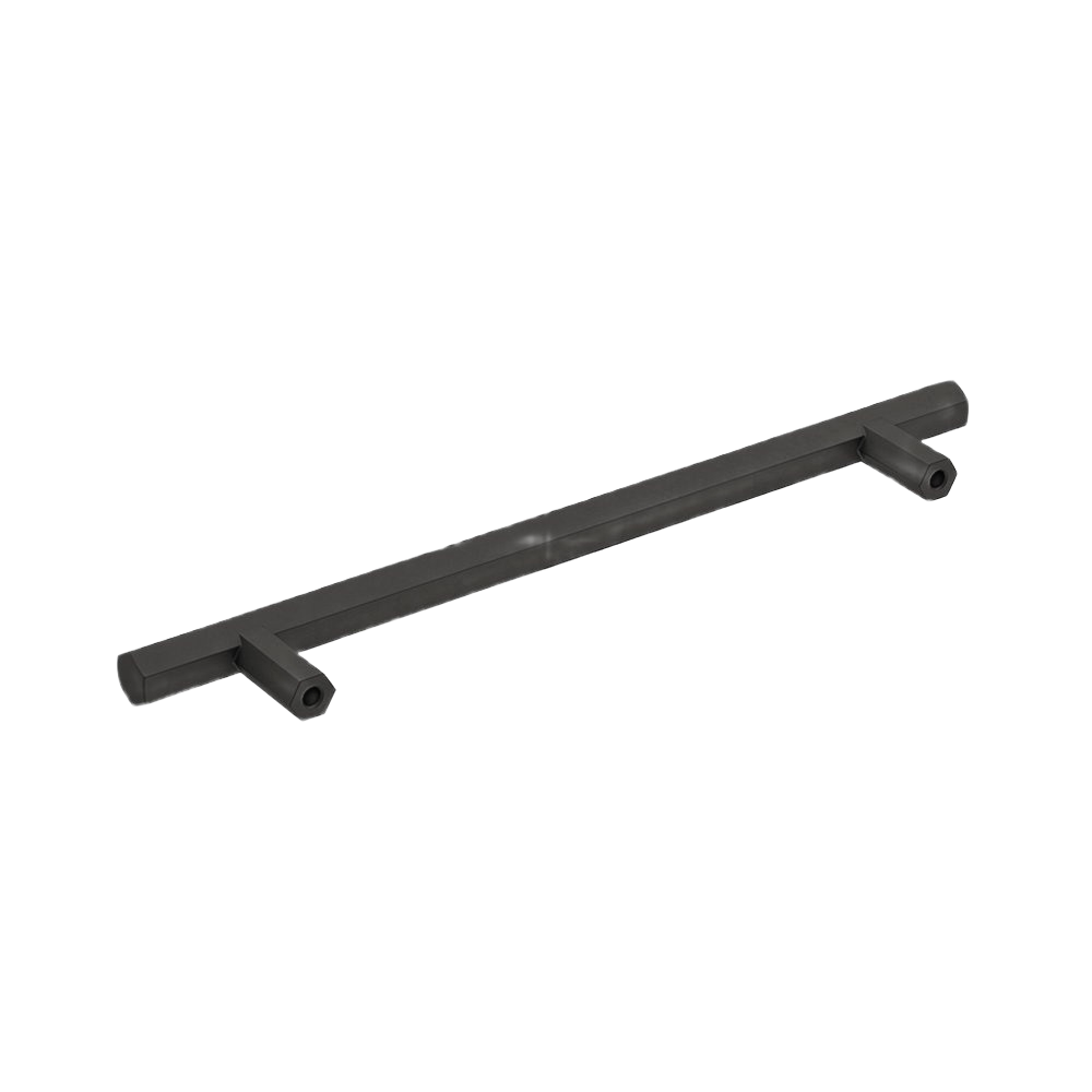 Matte black cabinet pull with minimalist straight bar design for hardware and furniture accessories under $50 collection