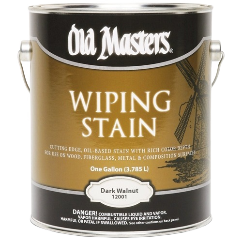 Old Masters Dark Walnut oil-based wiping stain for wood, metal, and fiberglass in stains and finishes under $100