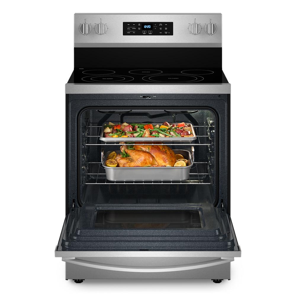 30-inch Energy Star Electric Range with Air Cooking Technology, No Preheat Air Fry and Air Baking and Self Clean