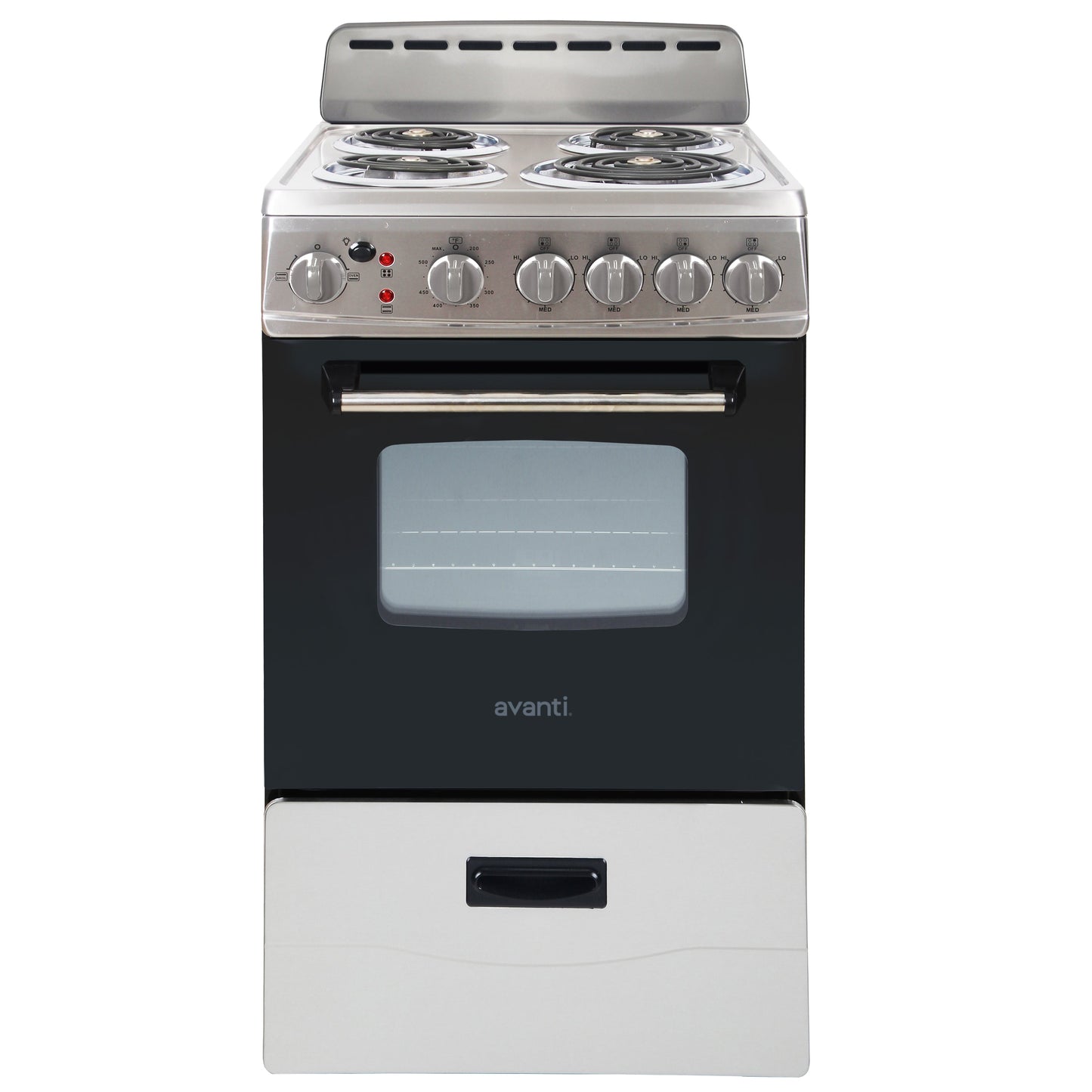 Avanti 20" Electric Range Oven with Framed Glass Door - Stainless Steel