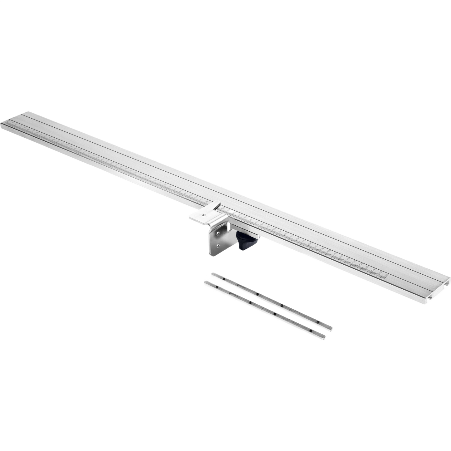 Aluminum angle stop guide extension with scale and adjustable stop for woodworking tool accessories and home improvement