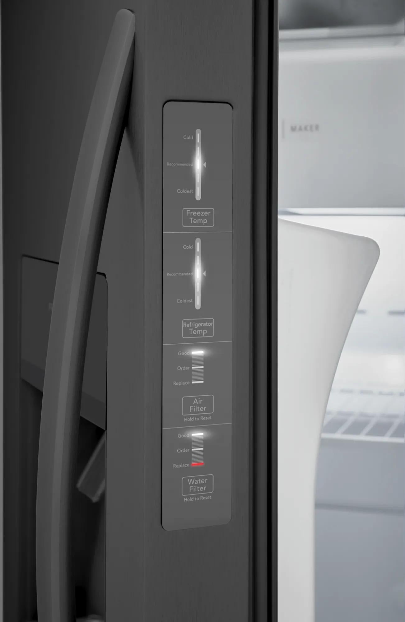 26 Cu. Ft. 36" Standard Depth Side by Side Refrigerator